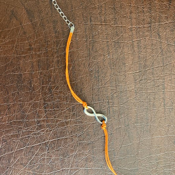 NWT - Double-stranded bracelet w/silver-tone infinity sign & ext. chain - Picture 2 of 12